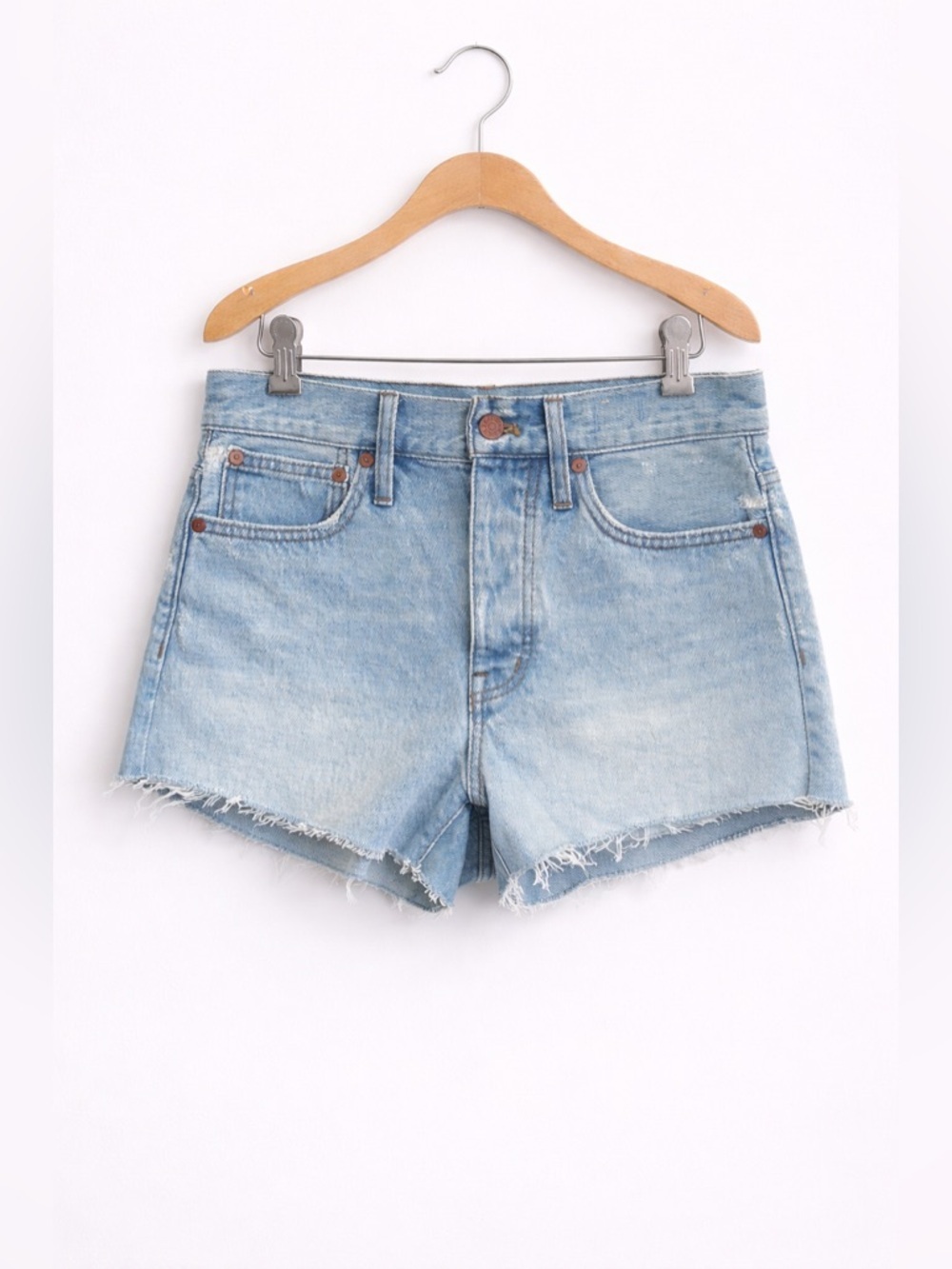 MADEWELL Denim Shorts Relaxed Cutoff High Rise Summer Festival 24